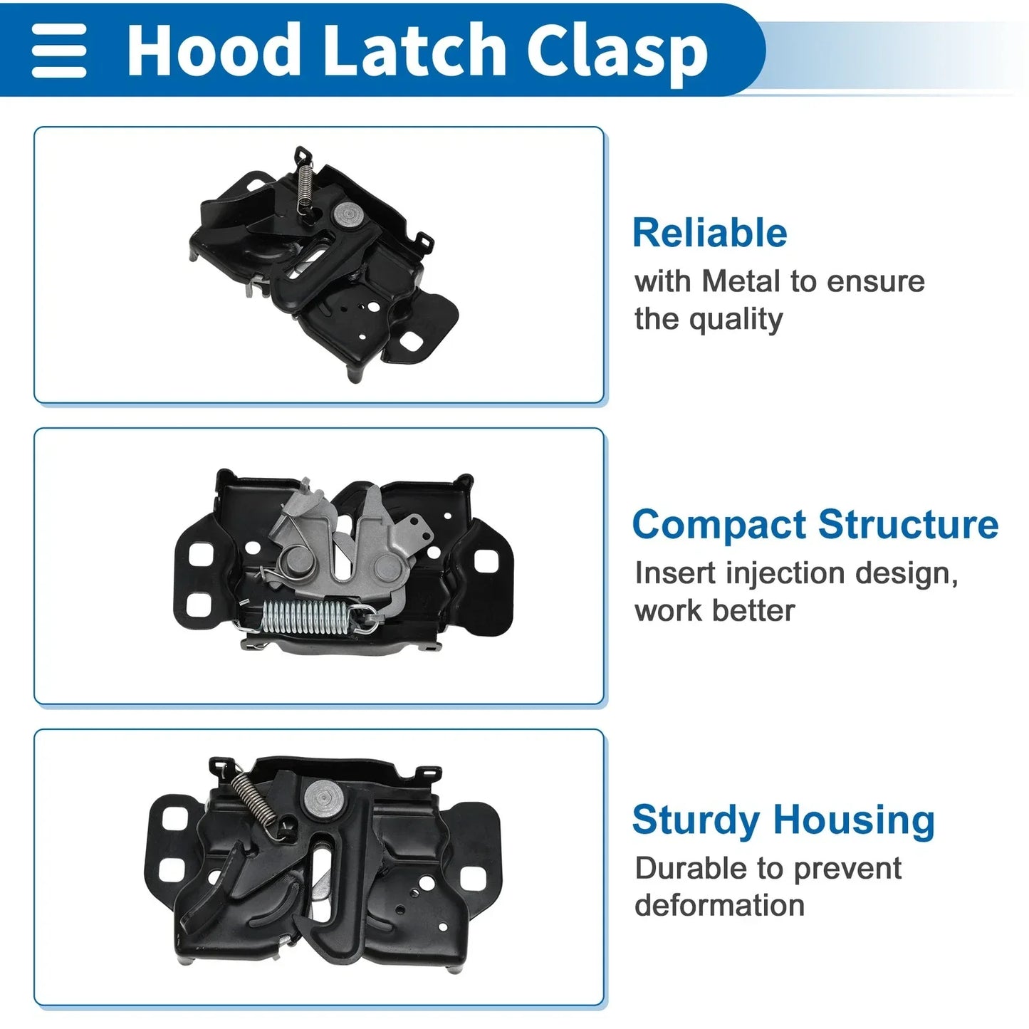 Hood Latch Assembly for Chrysler 200 (2011-2014) - 1 x Durable Replacement