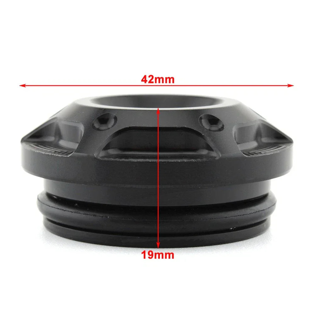 Black & Silver Frame Hole Cover Caps for Harley X350