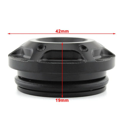 Black & Silver Frame Hole Cover Caps for Harley X350