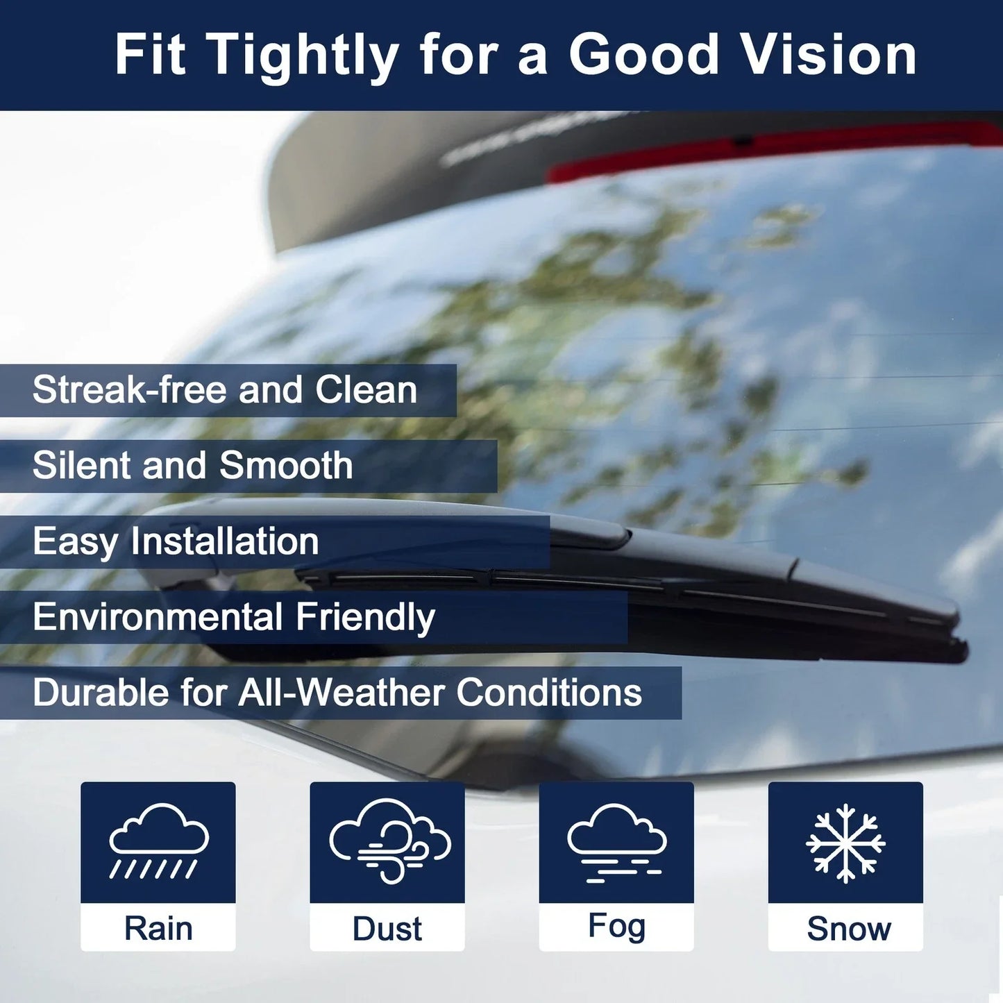 Rear Windshield Wiper Blade for Hyundai Santa Fe (2006-2012)