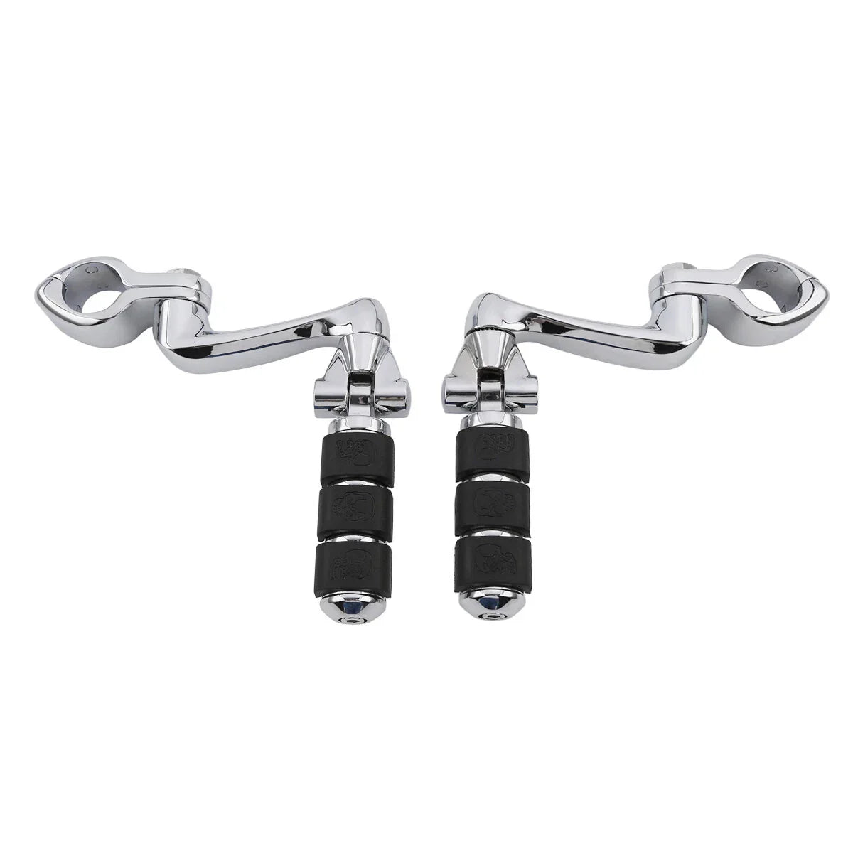 1 1/4" Engine Guard Foot Pegs Mount for Harley Touring Street Glide