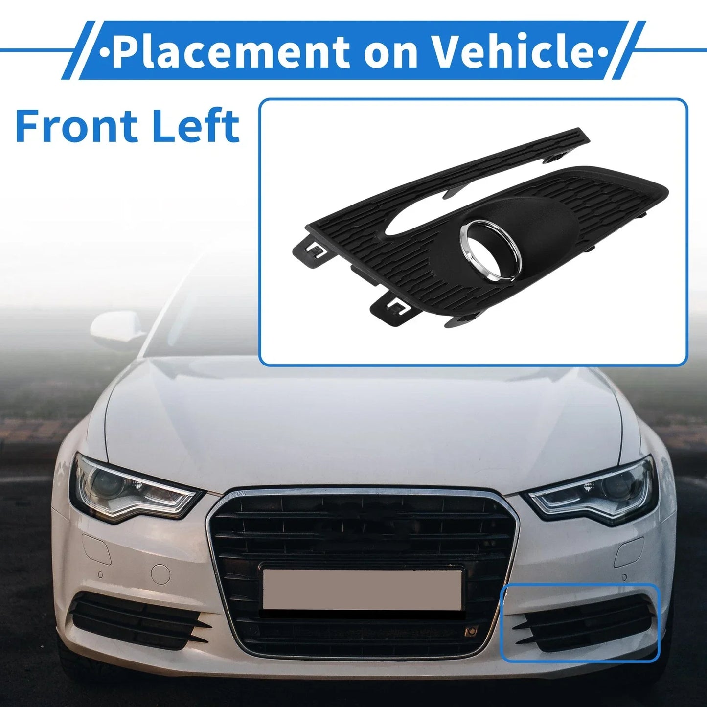 Front Left Fog Light Grill for Chevrolet Cruze (2017-2018)
