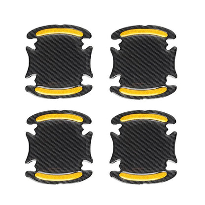 Carbon Fiber Gold Door Handle Reflective Sticker Scratch Cover Protection