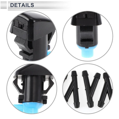 Windshield Washer Nozzle & 6 x Hose Connectors for Dodge (2011-2023)