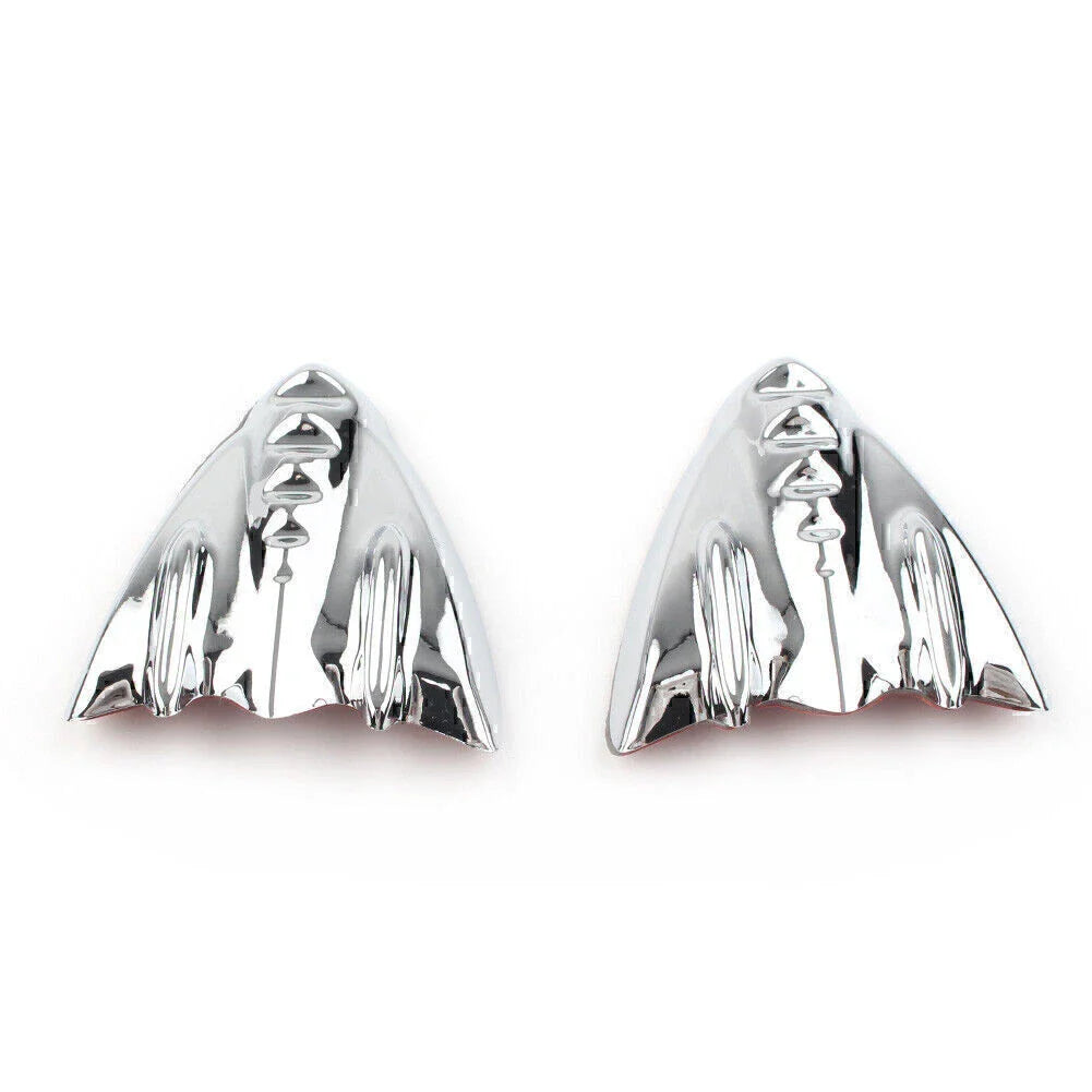 Chrome Inner Fairing Mirror Block Off Covers for Harley Street Glide (06-13)