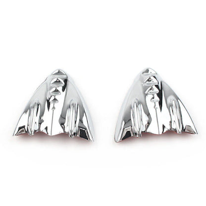 Chrome Inner Fairing Mirror Block Off Covers for Harley Street Glide (06-13)