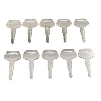 10 x Ignition Keys Metal for Komatsu Excavator Dozer Loader