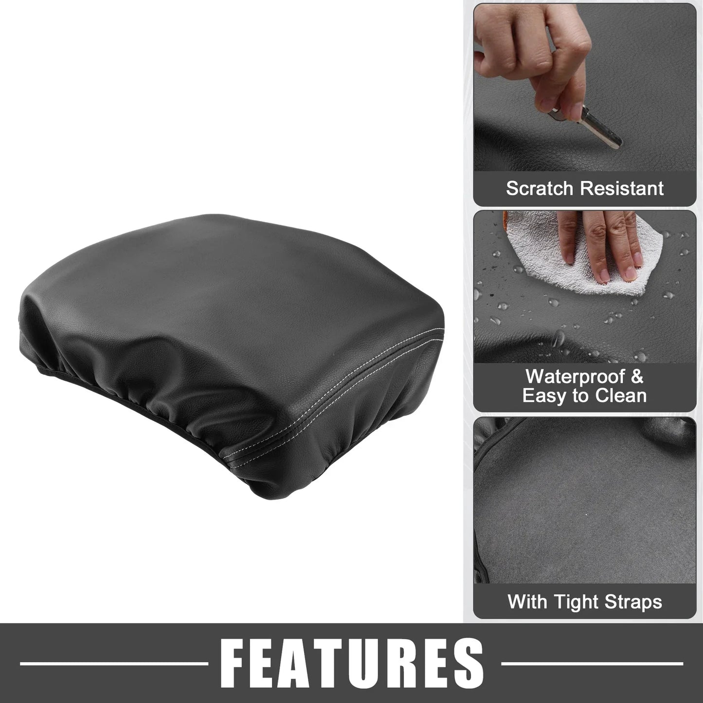 Car Center Console Armrest Cover for Dodge Ram 1500 2500 3500 (2019-2022)