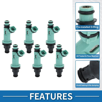 Fuel Injector 3.0L for Lexus GS300 Base Sedan (1998-2005) - 6 x Blue Injectors