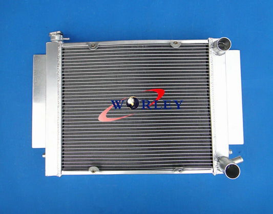 Aluminum Radiator & Shroud & Fan & Oil Cooler for Mazda RX2 RX3 RX4 RX5 RX7 (1970-1985)