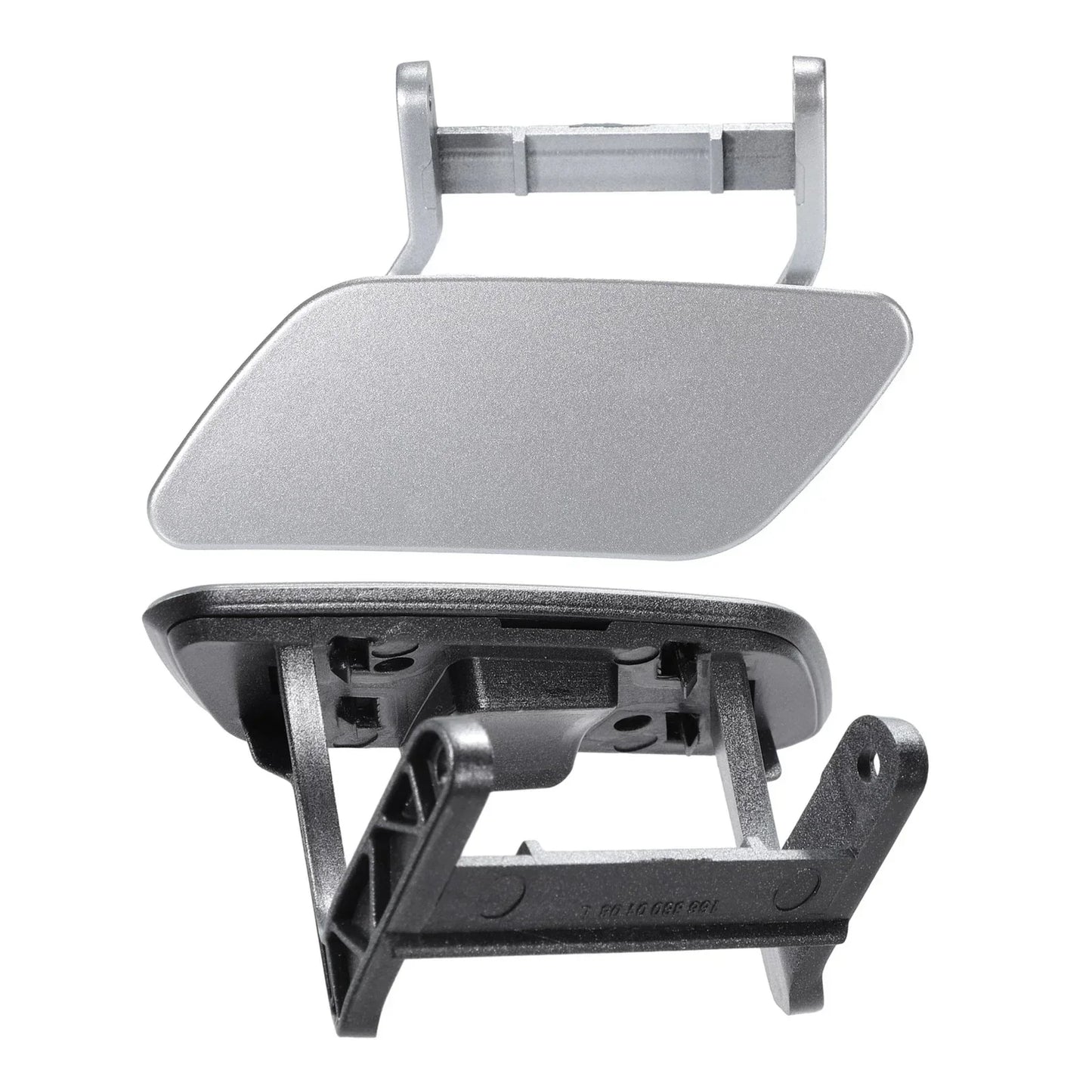 Bumper Headlight Washer Cover for Mercedes ML (2012-2015) Silver Tone
