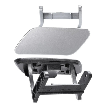 Bumper Headlight Washer Cover for Mercedes ML (2012-2015) Silver Tone