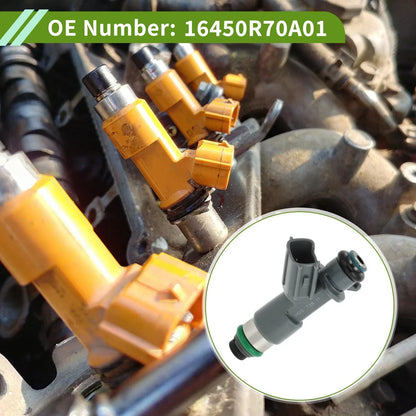 Fuel Injector 1 x No.16450R70A01 for Honda Accord 3.5 (2008-2017) Gray