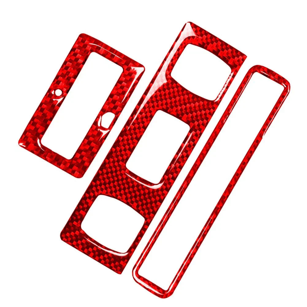 Carbon Red Hardtop Car Reading Light Panel Cover for Audi TT (2001-2006) 3 x Pcs