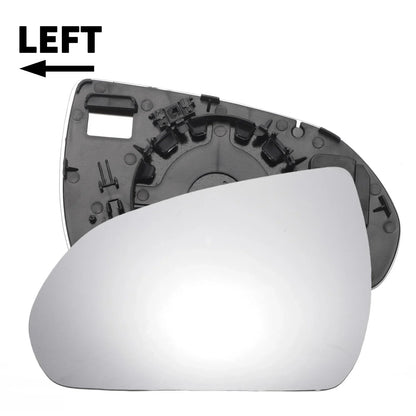 Left Side White Mirror Glass W/Back for Hyundai I30 (2017-2022)