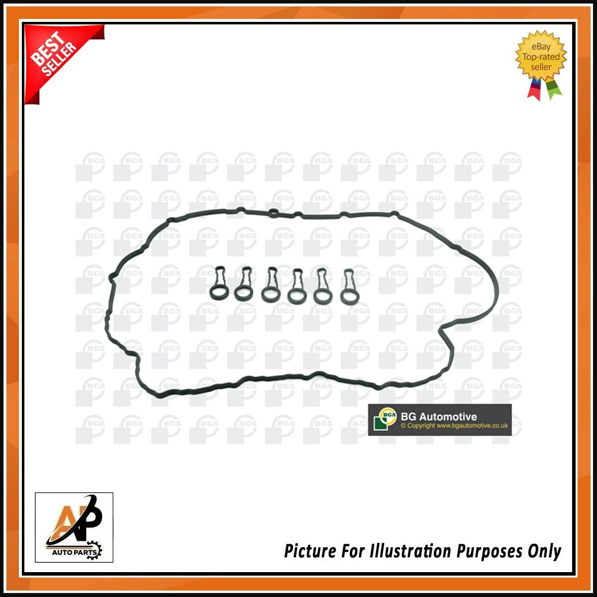 Cylinder Head Cover Gasket Set OEM Replacement for BMW 3 4 5 Diesel N57 (2010–2018)