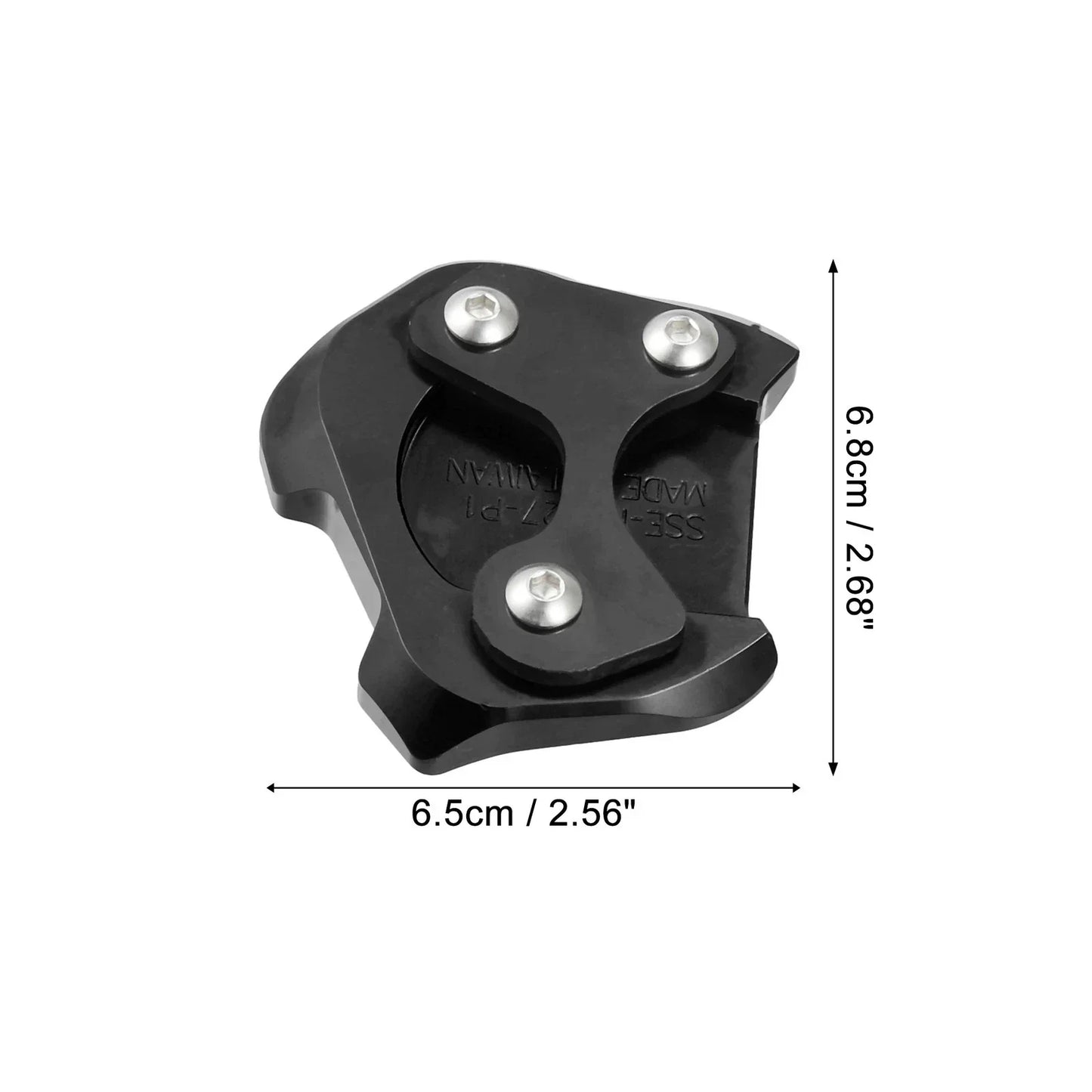 Kickstand Pad Set Aluminum Alloy for HONDA CB200X (2021-2022) Black