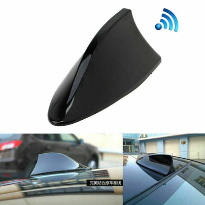 Black Universal Shark Fin Style AM/FM Signal Antenna for Car SUV