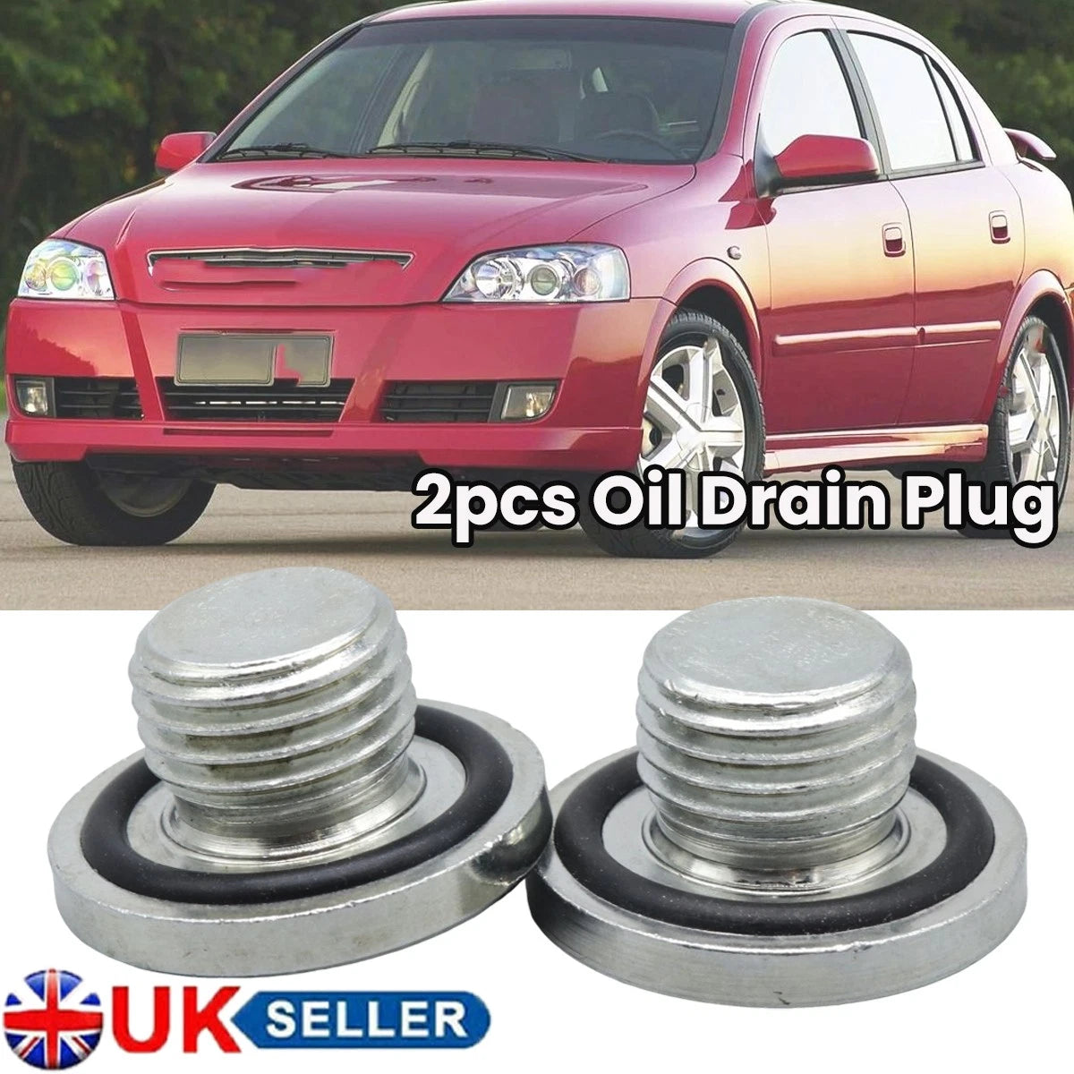 Engine Oil Drain Plug Bolt Replacement w Gasket for Chevrolet Astra (1999–2011)