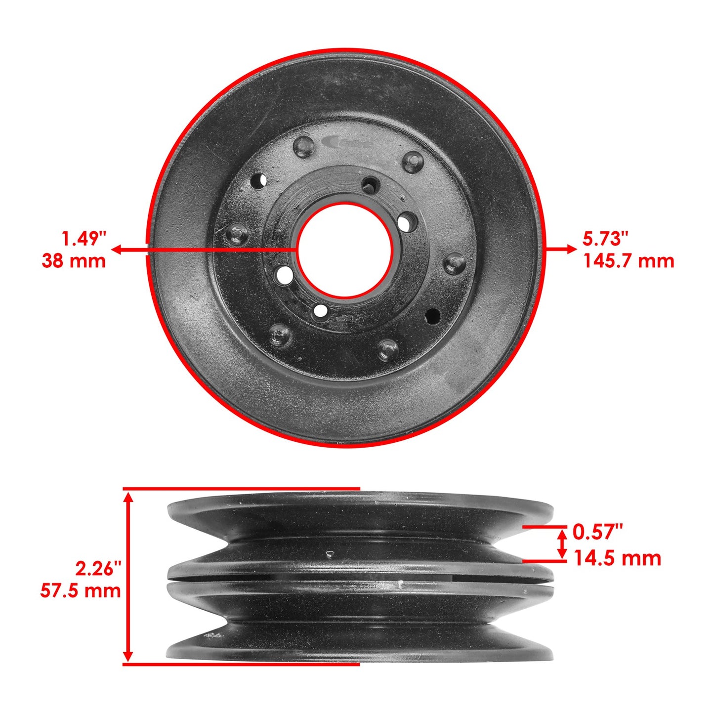 Deck Spindle Pulley Kit for Scag Cheetah SCZ52V (2023–2025)
