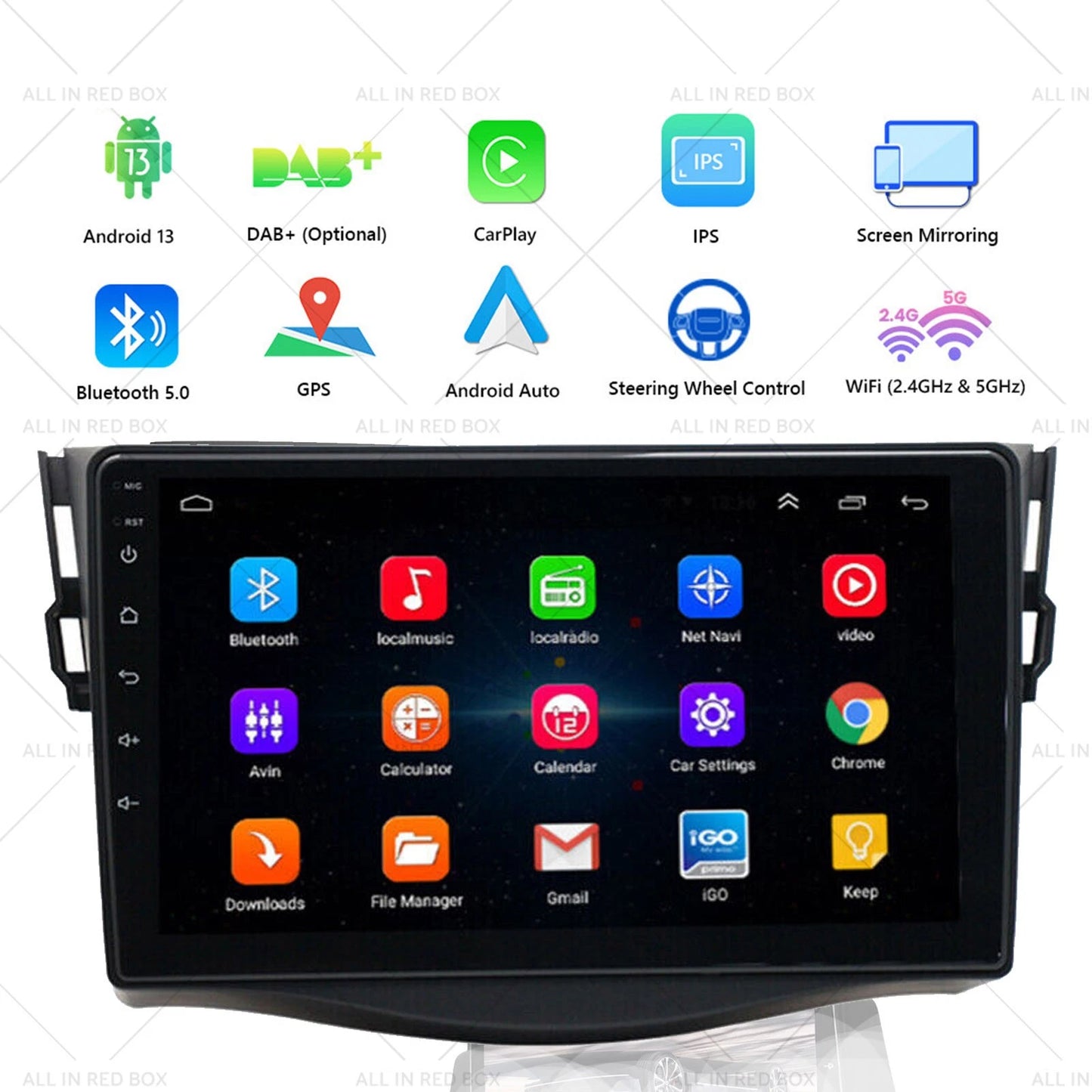 Touchscreen Stereo for Toyota RAV4 (2007-2013)