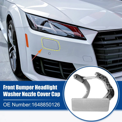 Bumper Headlight Washer Cover for MERCEDES (2015-2020) Silver Tone