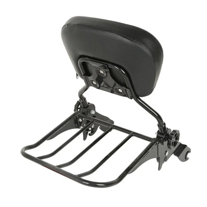 Detachable Backrest Sissy Bar & Luggage Rack for Harley Touring (2009-2025)