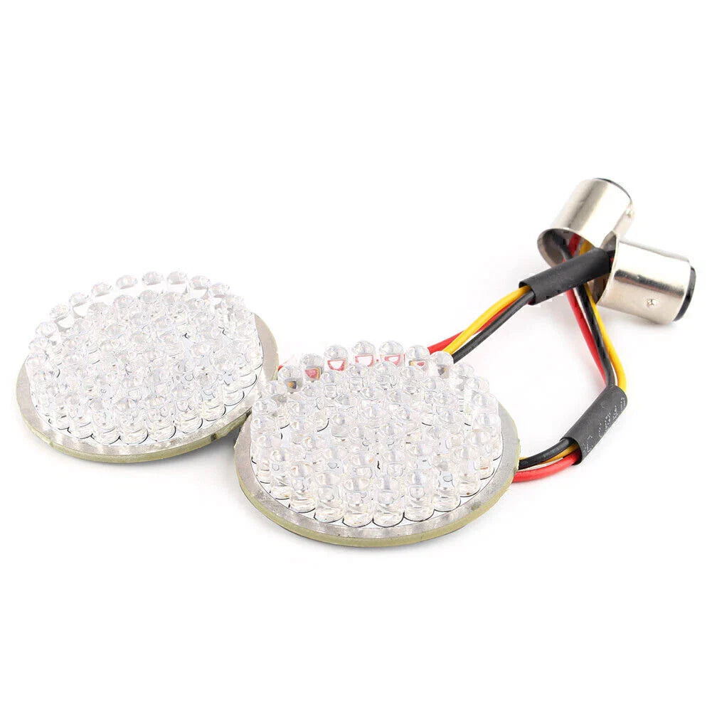 Red LED Turn Signal Light Bulb Pair for Harley Softail Dyna Touring