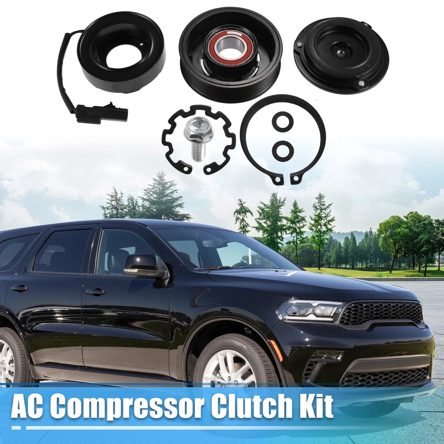 AC Compressor Clutch Kit for Dodge Durango 2004-2008 5.7L 8-Cylinder (2004-2008)