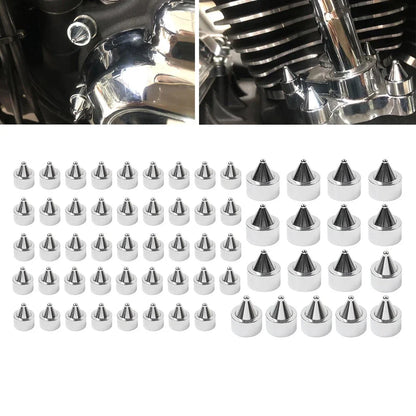 61X Engine Topper Bolt Caps Cover Chrome for Harley Twin Cam FLH (1999-2006)