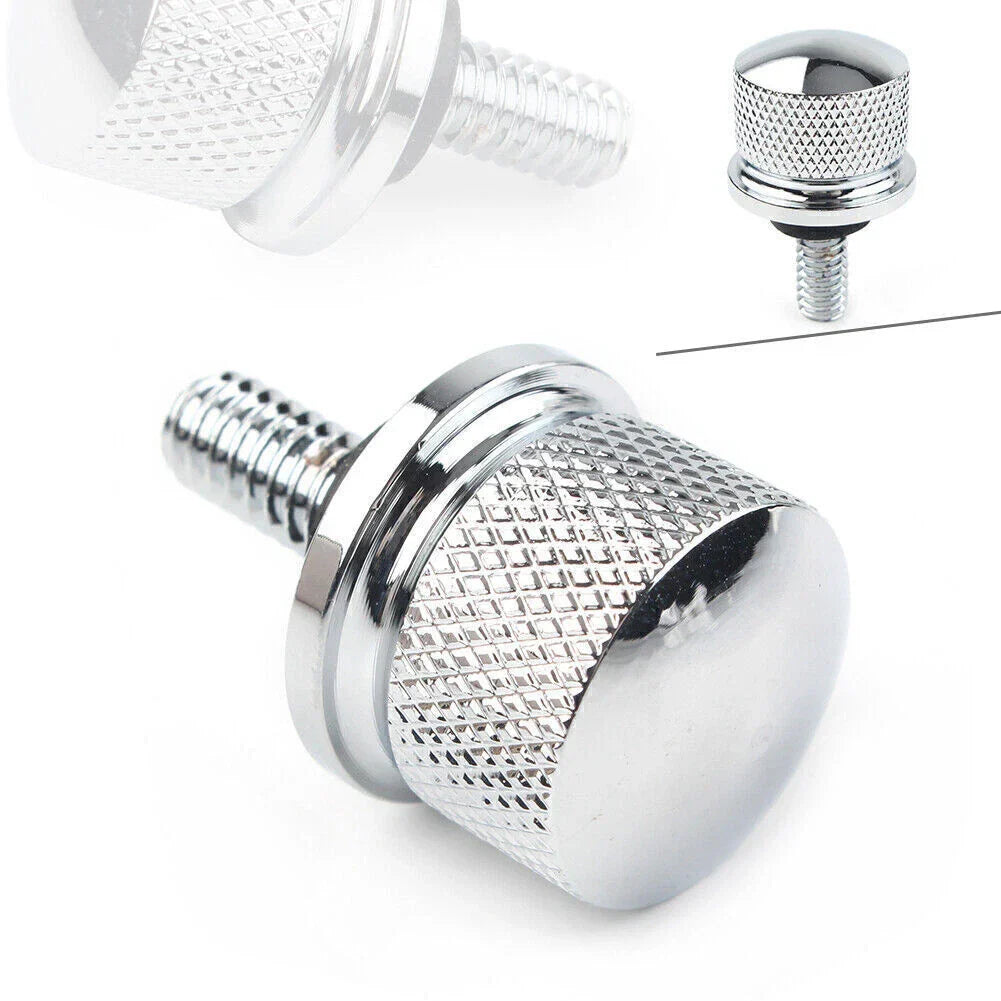 Rear Seat Bolt Screw 6mm Aluminum Chrome for Harley Touring Street Glide (1996-2015)