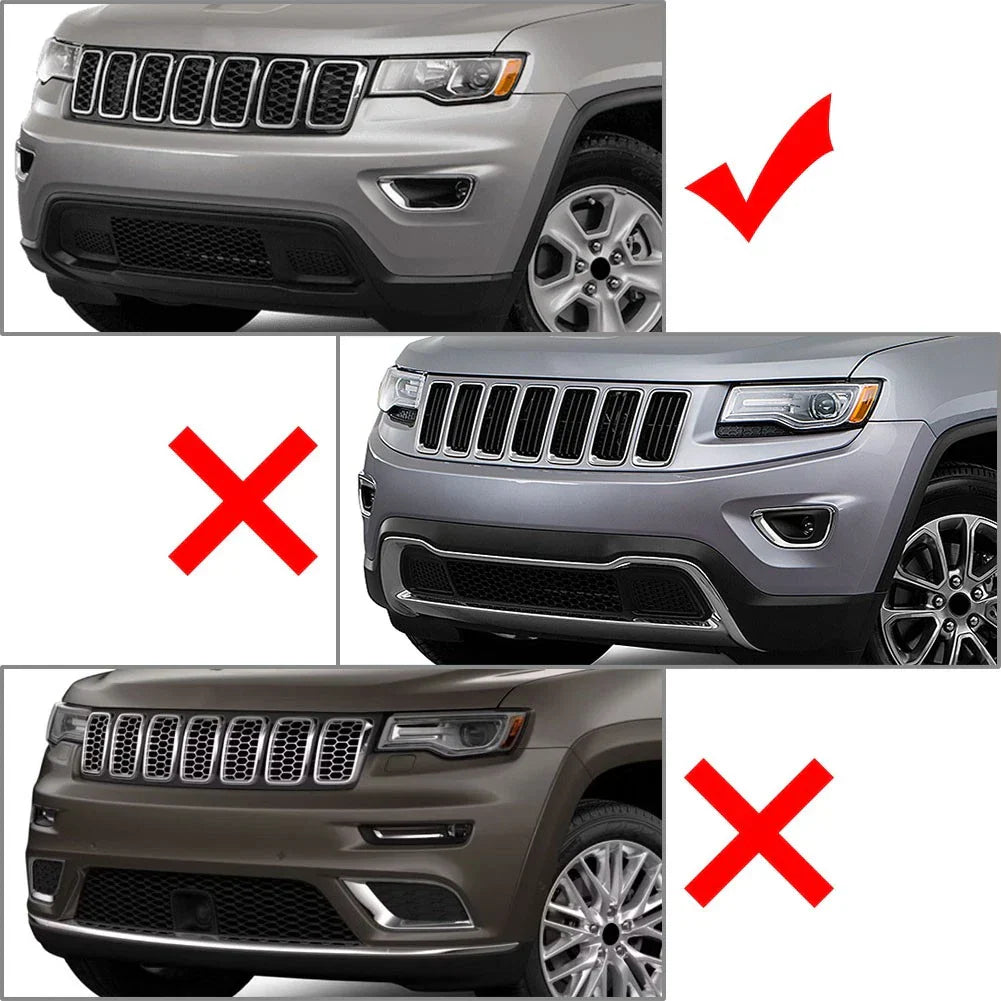 Left Fog Light Cover Bezel Chrome Trim for Jeep Grand Cherokee (2017-2021)