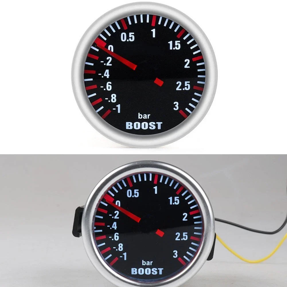Mechanical Turbocharger Gauge / 12V 52mm / 3bar Racing Pressure Meter for Vehicles