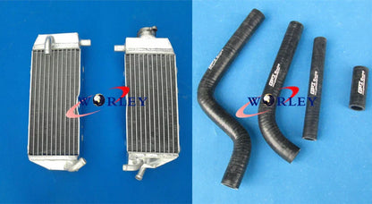 L+R Aluminum Radiator + BLACK Hose for YAMAHA YZ 125 (2002-2004)