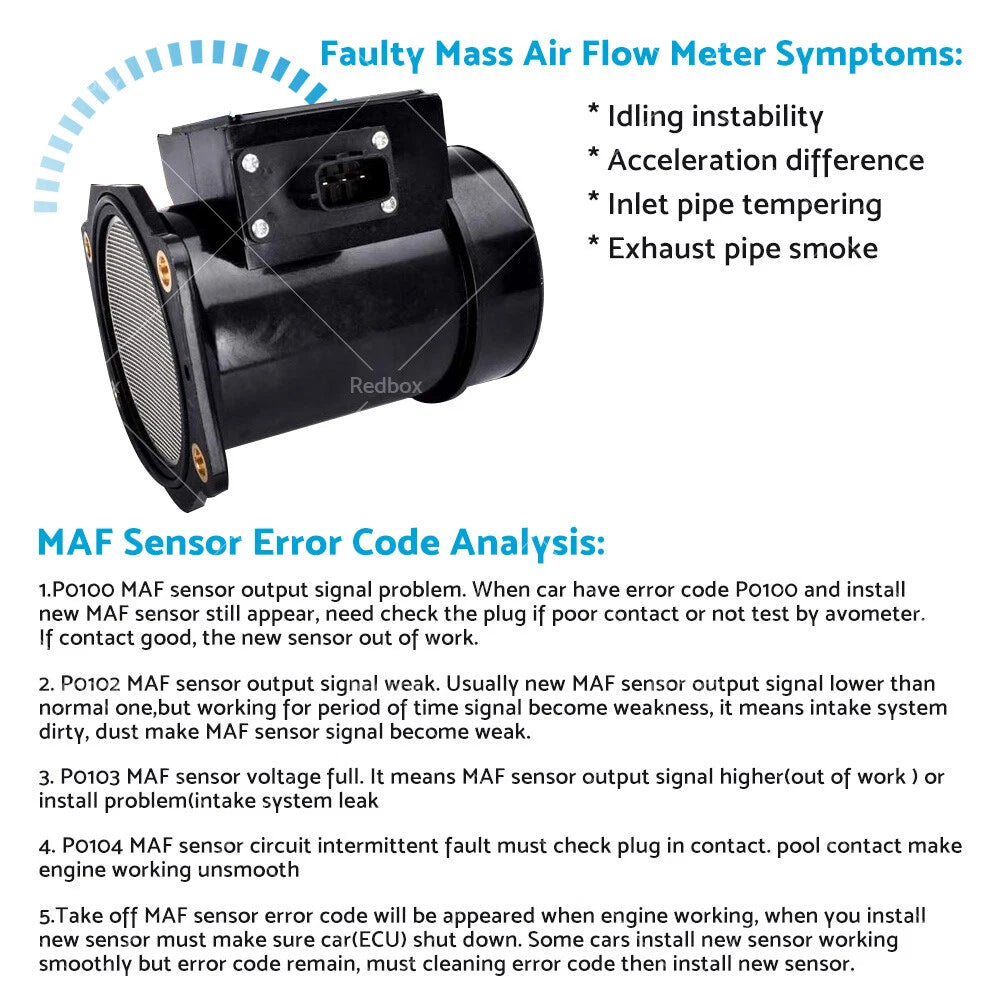 AFM Air Flow Meter MAF for Skyline R33 R34 RB25DET GU Patrol (1995-2002)