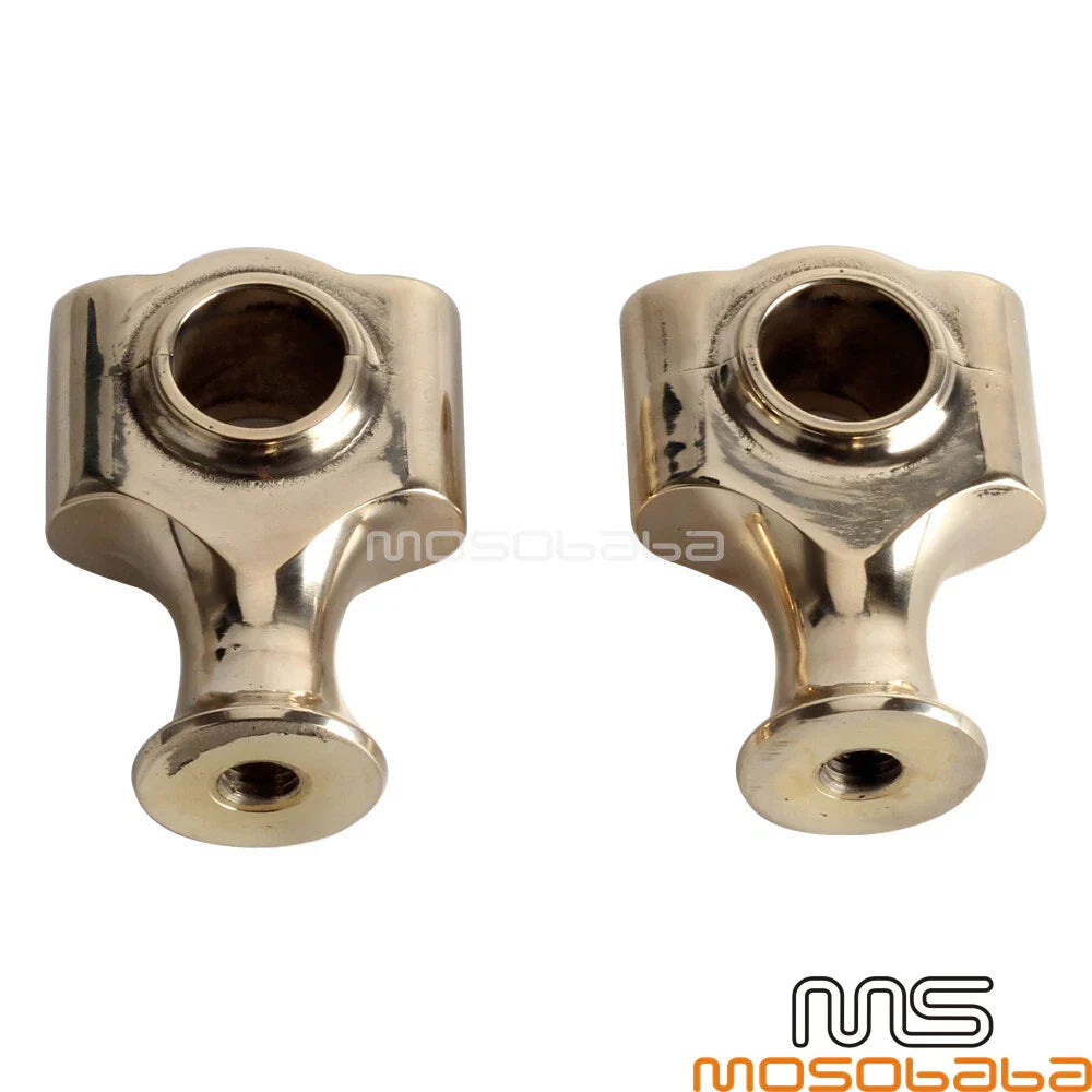 1 Inch Retro Brass Handlebar Risers for Harley Chopper Dyna Street Bob