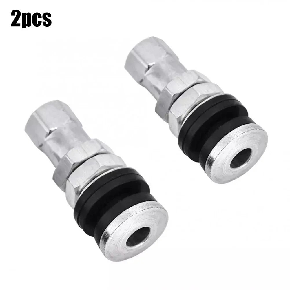2 x Tire Valve Short Stems for Cars & Motorcycles