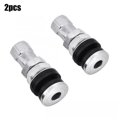 2 x Tire Valve Short Stems for Cars & Motorcycles
