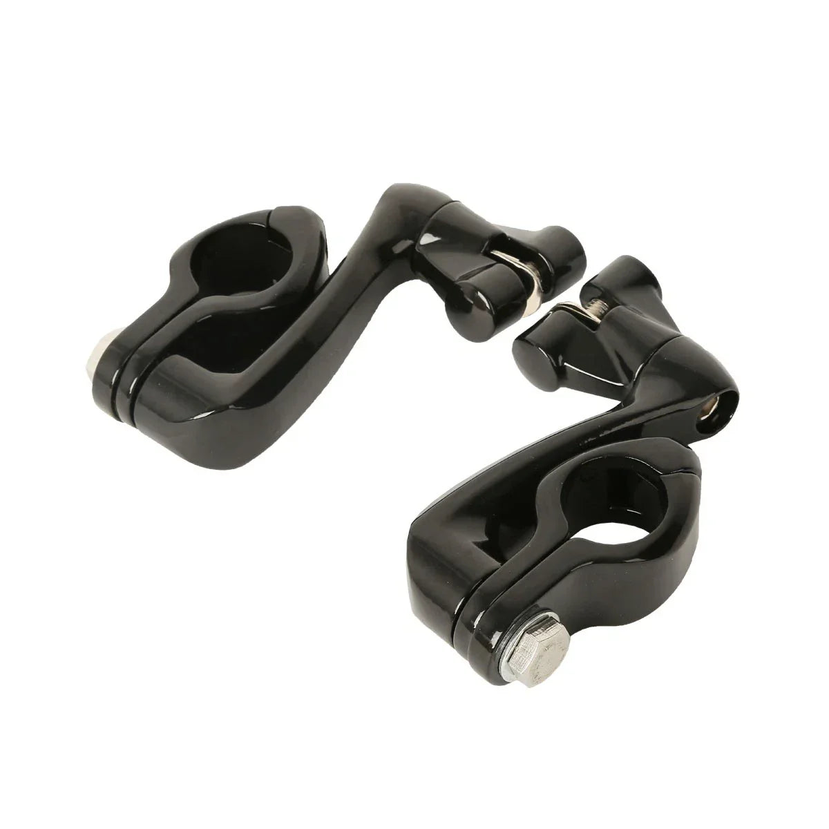 Adjustable 1.25" Highway Foot Peg Mounts for Harley Engine Guards