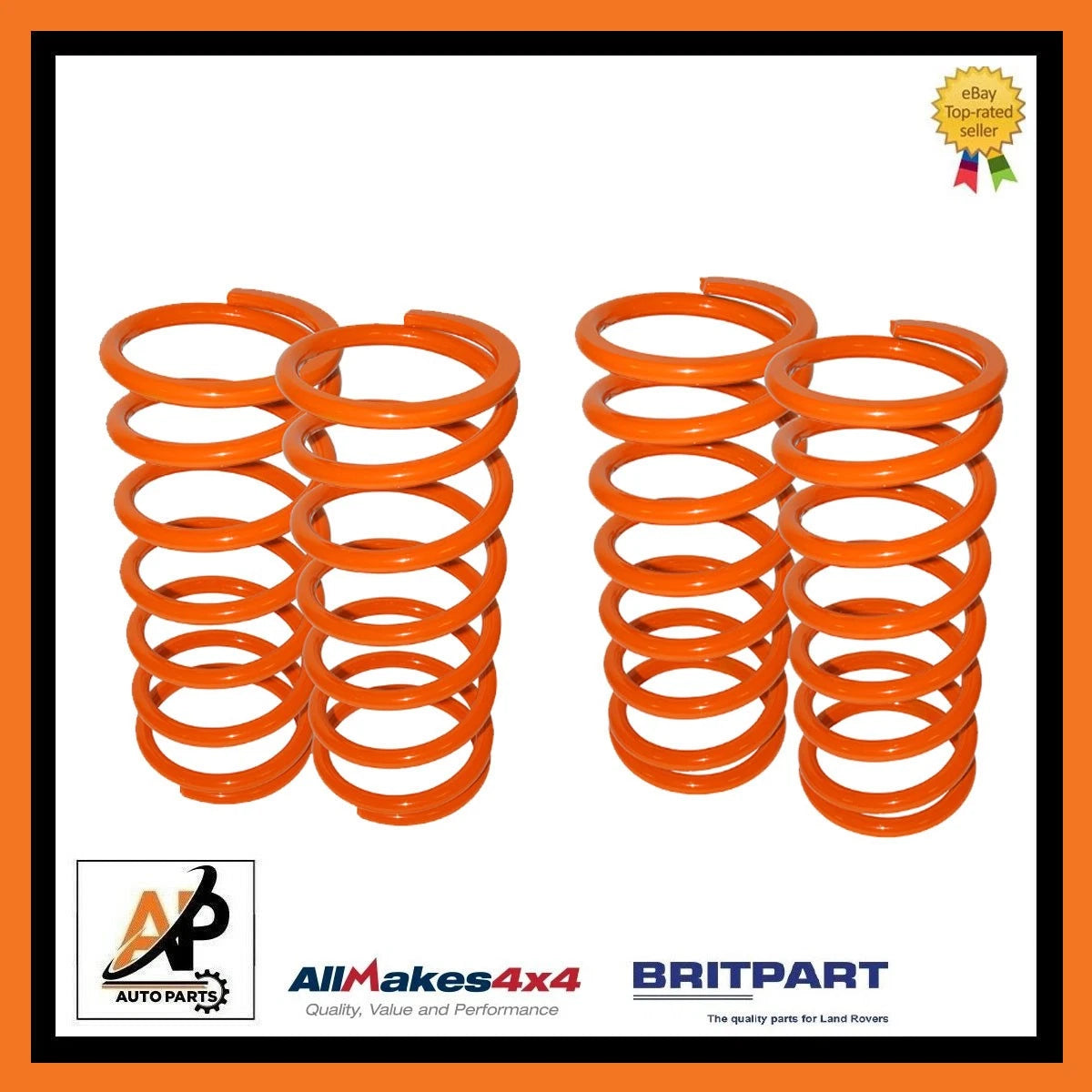 1" Lowering Springs Front and Rear for Land Rover Defender 90 and Discovery (1990–2004)