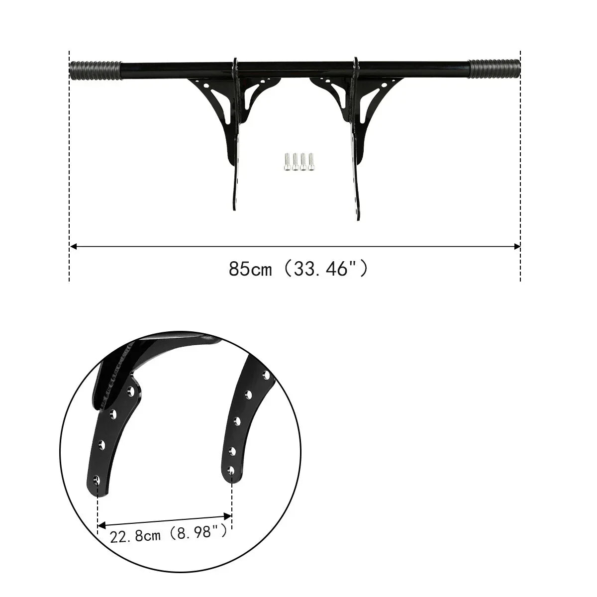 Black Crash Bar Engine Guard for Harley Softail FXLR FXBB (2018-2025)