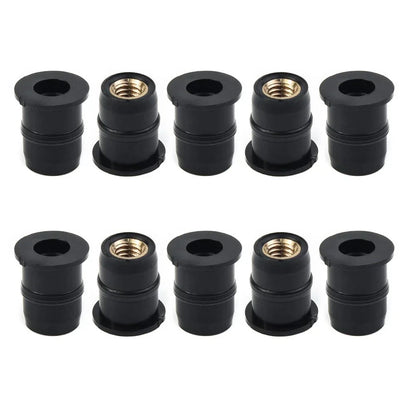 Panel Nuts 5mm 10 x for Motorcycle Rubber ATV