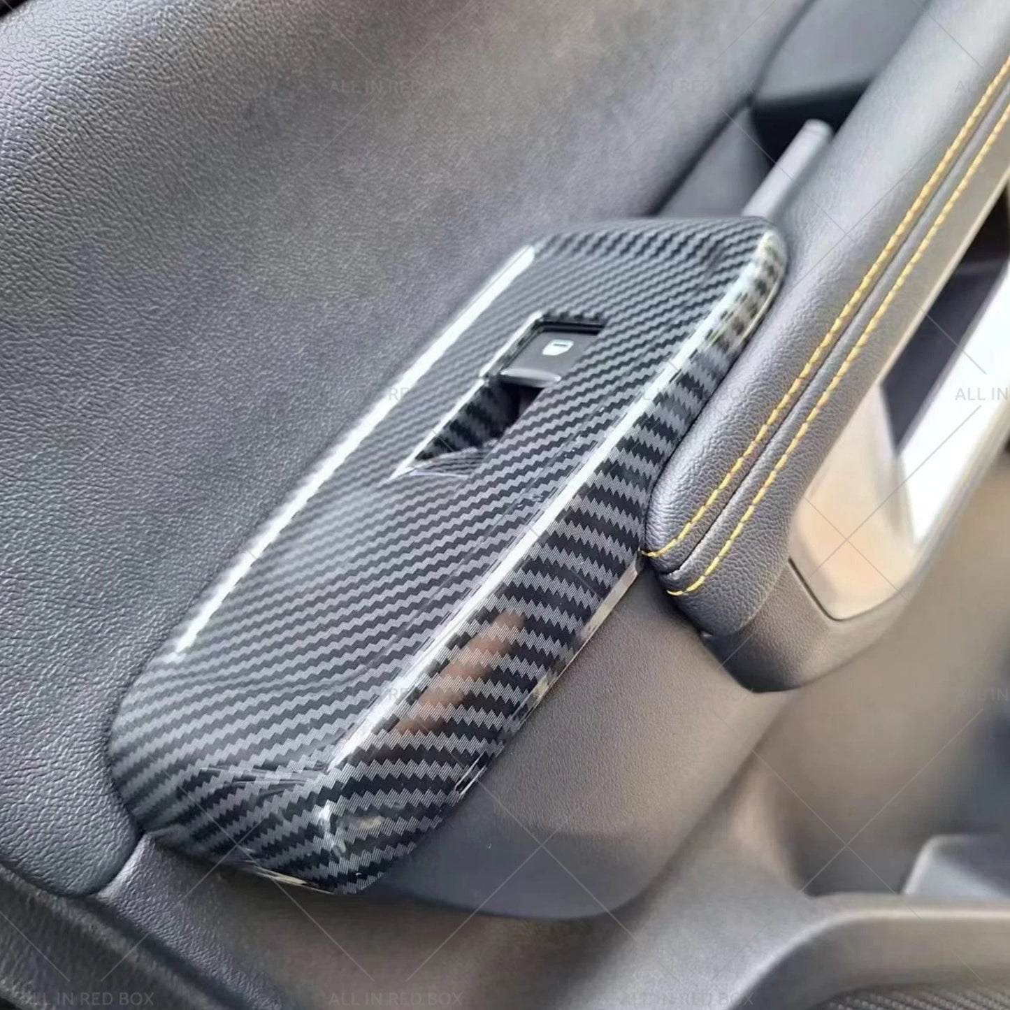 4 x Carbon Window Control Panel Switch Covers for Ford Ranger