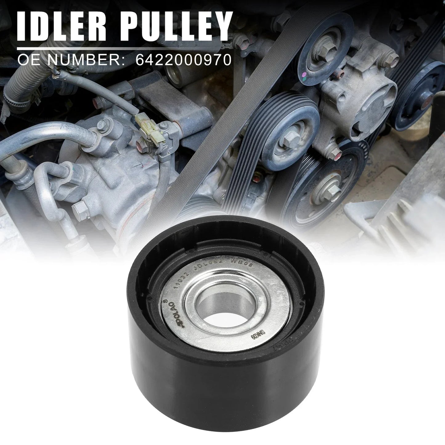 Drive Belt Idler Pulley for Mercedes-Benz (2000-2006)