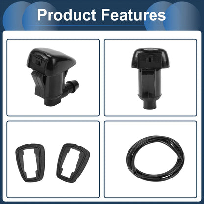 Windshield Washer Nozzle & Gasket for Chevy (2014-2019) - 1 Set
