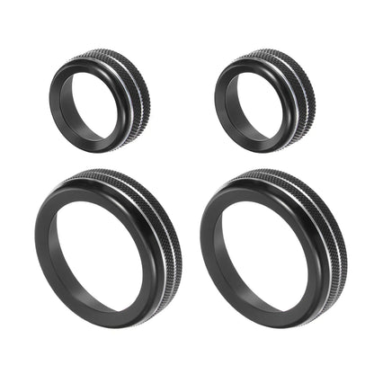 4 x Air Conditioner Volume Tune Knob Decor Rings for Chevy Corvette (2014-2019)