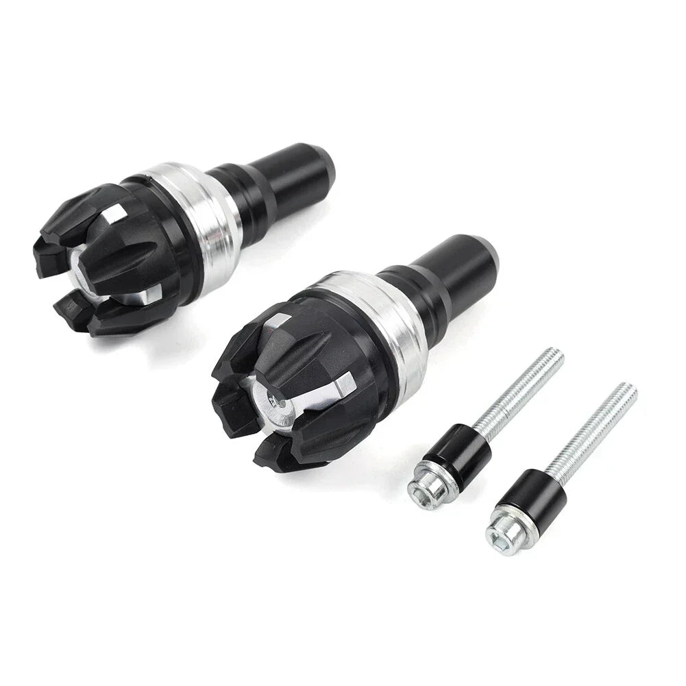 Motor Exhaust Frame Slider Bolt Anti Crash Protector for Universal - Silver