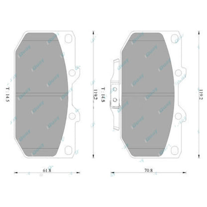 Brembo Front Disc Brake Pad Set for Nissan Silvia S15 2.0L SR20DET 1999~2002 RWD