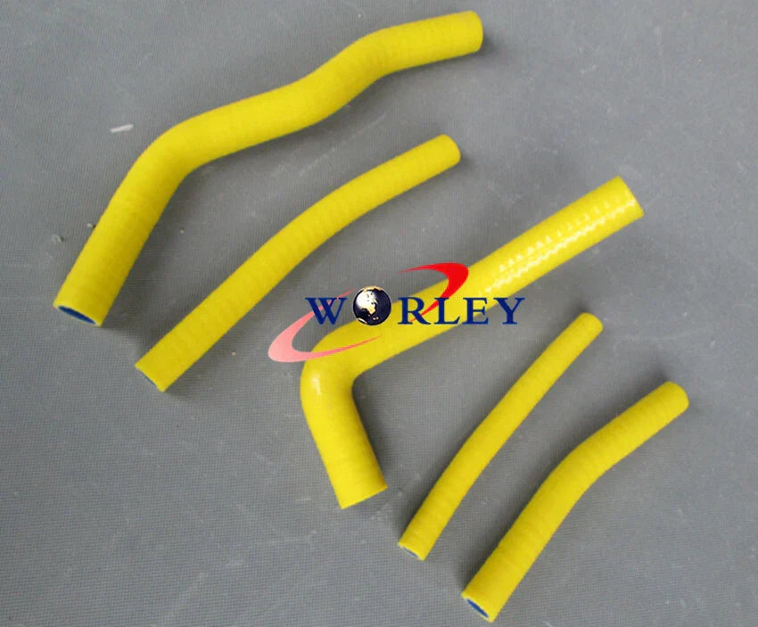 Yellow Silicone Radiator Hose for Suzuki RM125 (1996-2000)