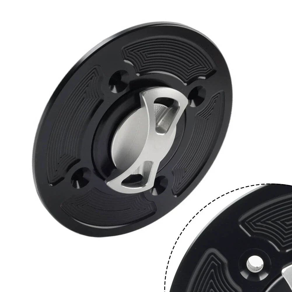 Silver Fuel Gas Tank Cap Cover for APRILIA RSV1000 (2004-2008) Tuono V4R (2011-2017) RSV4 R